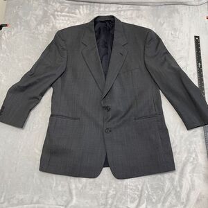 ML Lawrence Suit Jacket Mens 44 Grey Cloth by Ermengildo Zegna Blazer Union Made